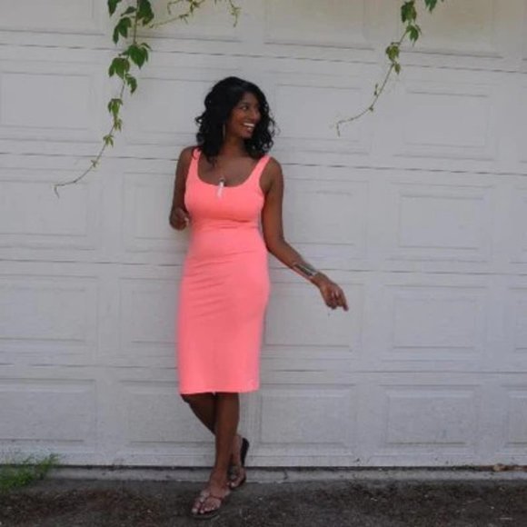 Downtown Betty Soft Goods stretch cotton/Lycra dress in denim blue Size S - Picture 8 of 8